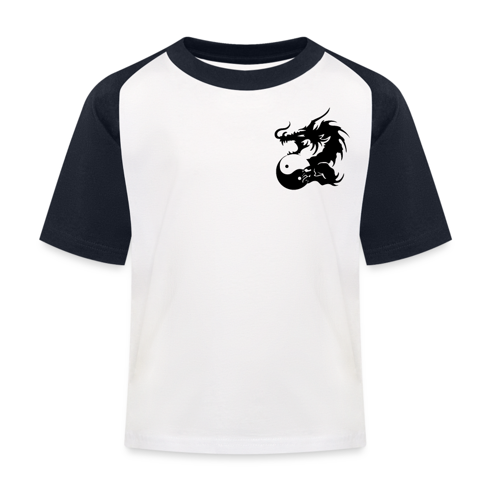 Kinder Trainings T-Shirt - Weiß/Navy