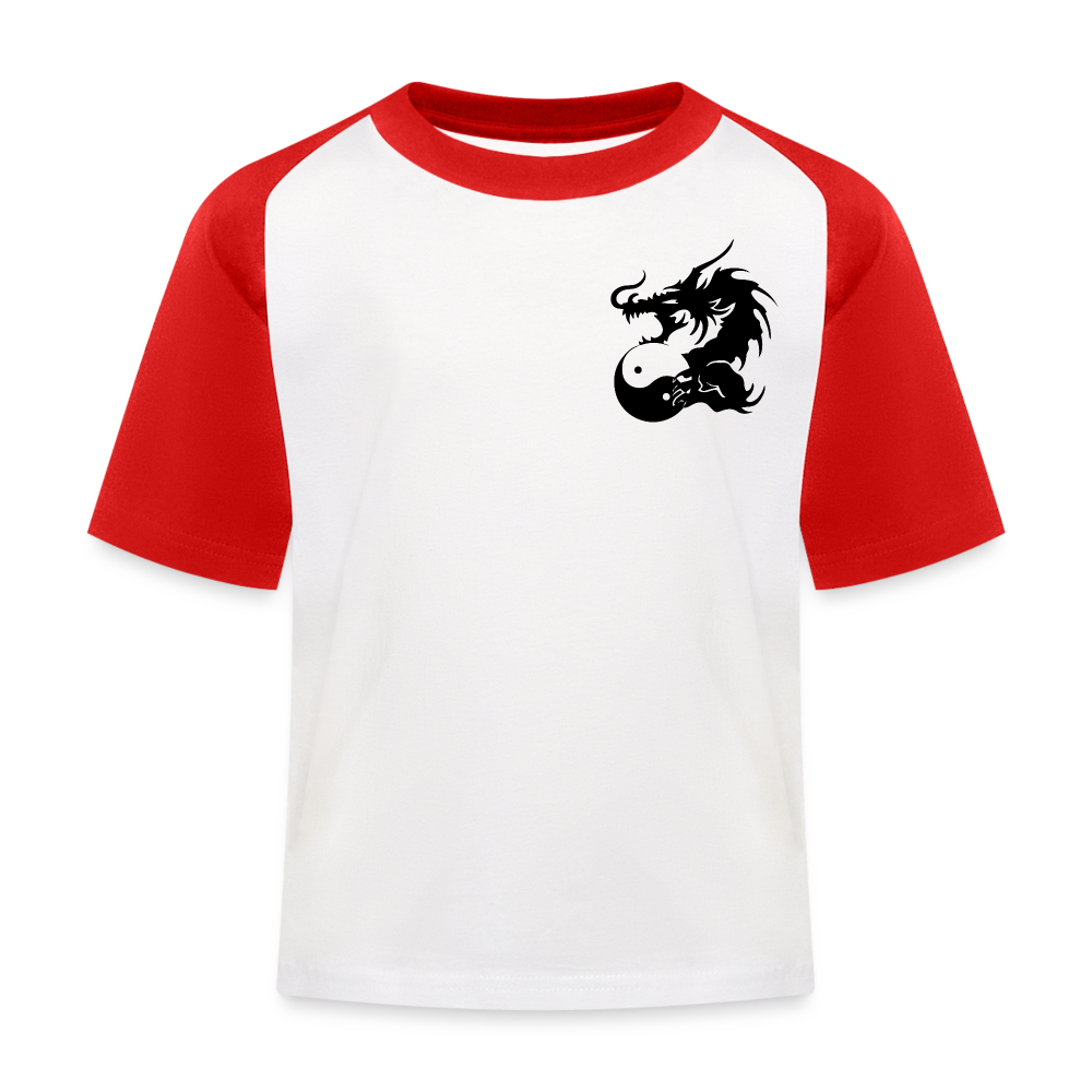 Kinder Trainings T-Shirt - Weiß/Rot